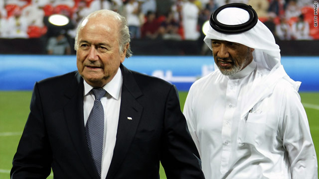Sepp Blatter (left) and Mohammed Bin Hammam (right) will find out who will be the new FIFA president on June 1.