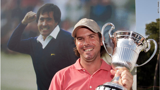 Thomas Aiken with the Spanish Open trophy after his maiden European Tour win.