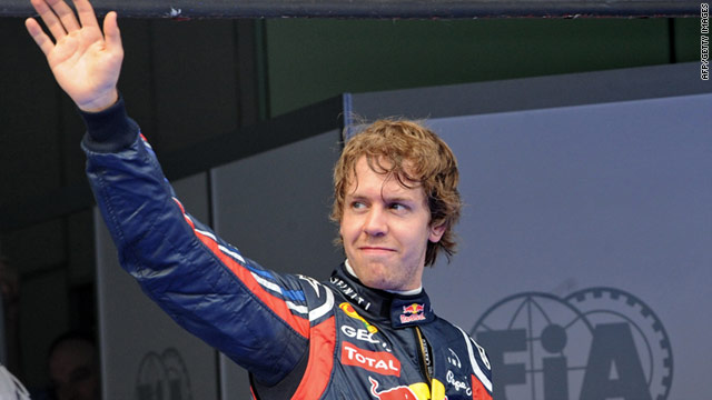 Sebastian Vettel left it late to secure his second successive pole of the 