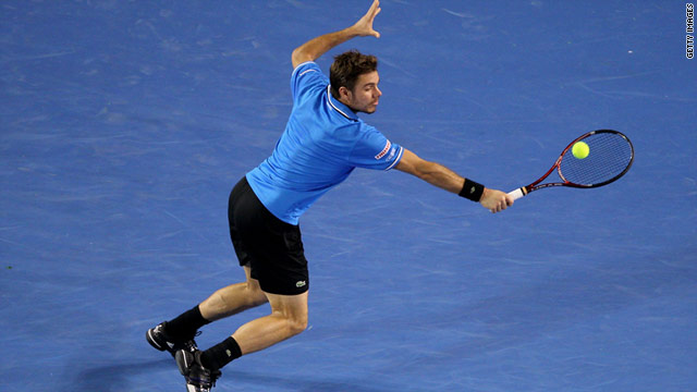 Stanislas Wawrinka brushed aside the challenge of Andy Roddick in the fourth round at the Australian Open in Melbourne.