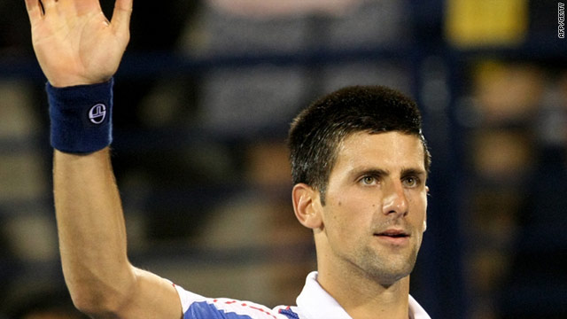 Novak Djokovic wrapped up a three-set win over Feliciano Lopez in Dubai.