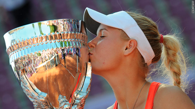 Caroline Wozniacki was claiming her fourth title of 2011 as she warmed up for the French Open.