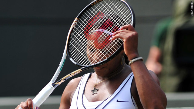 Former world number one Serena Williams crashed out to Marion Bartoli on Court No. 1 at Wimbledon.