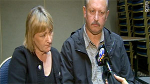 Ann and Michael Coriam, of England, were in Los Angeles to meet with investigators about their daughter's disappearance.