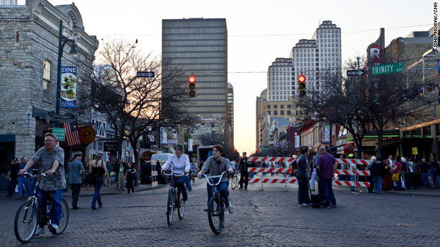 Austin hosts a colony of music lovers and media types each March and a very large colony of bats from March to October.