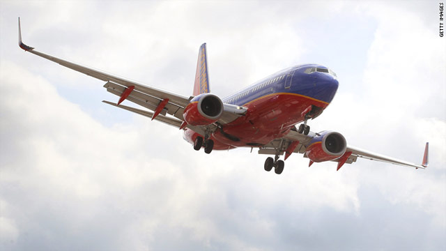 A Southwest Airlines passenger jet prepares to land at Midway Airport in Chicago on Tuesday.