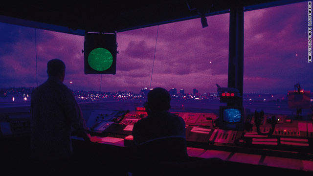 Air traffic controllers give pilots takeoff instructions. They also manage separation between landing and departing planes.