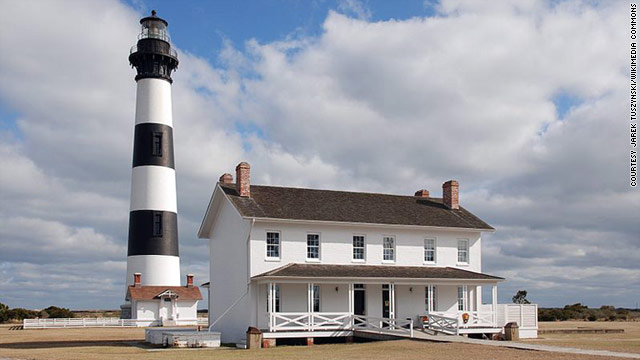 Go to the Outer Banks of North Carolina for lighthouses, unspoiled beaches and East Coast surf.