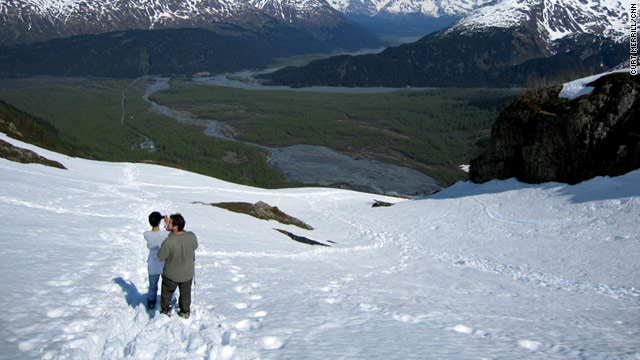 The Harding Icefield Trail in Kenai Fjords National Park provides a stunning view of the mountains near Seward, Alaska.