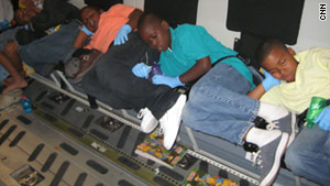 More than 50 Haitian children were airlifted to Pittsburgh in late January 2010.