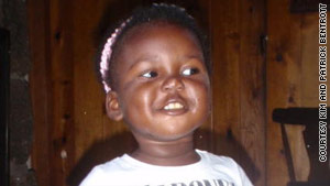 A recent image of Valencia, 15 pounds heavier than when she left Haiti, living with her adoptive parents in Colorado.