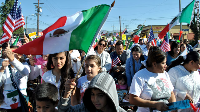 More than 1,500 people in the predominantly Latino suburb off Pacoima took part in the protest Saturday.