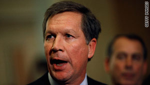 John Kasich says he wants to ensure "that management has some power and some tools to create to control their costs."