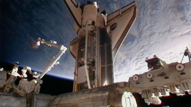 This mission marks the 13th time Space Shuttle Discovery has docked with the international space station.
