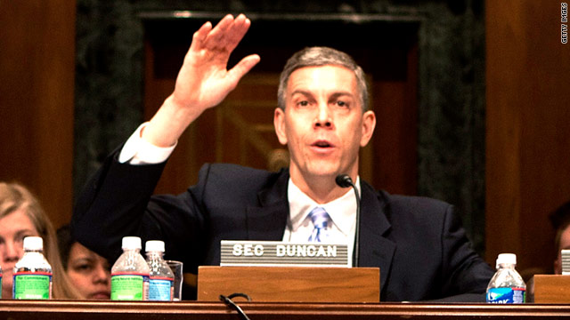 Secretary of Education Arne Duncan gave governors across the country tips on managing their education budgets.