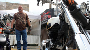 Paul Hatton and his 21-year-old son pulled two bikes on a trailer from Houston to Daytona.