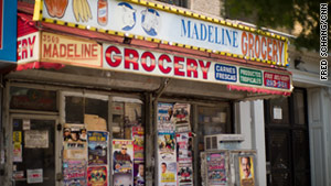 A store in New York's Fort Washington neighborhood has signs in both Spanish and English.