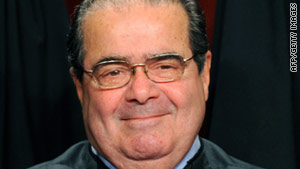 U.S. Supreme Court Justice Antonin Scalia was driving himself to work when the accident happened.