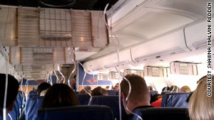 Oxygen masks dropped from the ceiling about a minute after the hole blew open, passenger Greg Hansen told CNN.