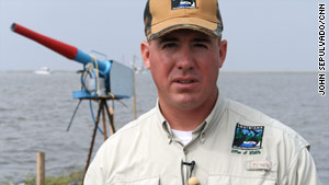 Todd Baker, biologist with Louisiana Wildlife and Fisheries.