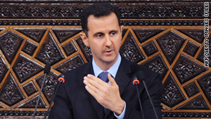 The new sanctions against top members of the regime of Syrian President Bashar al-Assad.