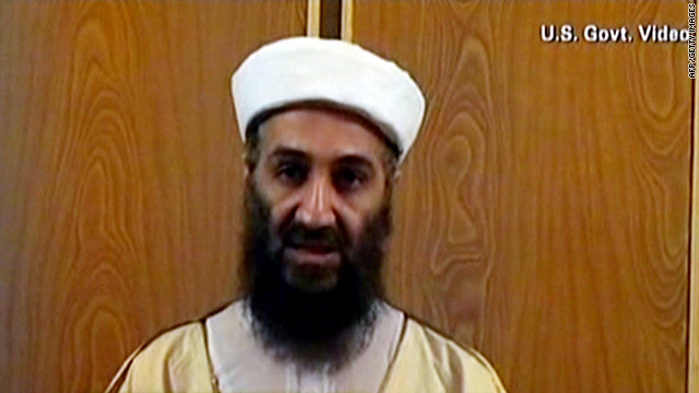This picture is reportedly from a video made of Osama bin Laden inside his Abbottobad, Pakistan, compound.