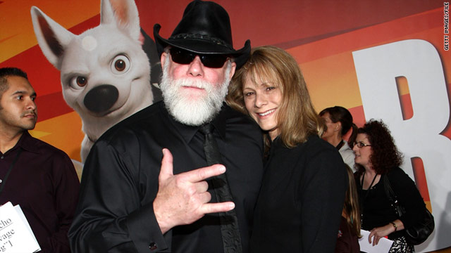 "Macho Man" Randy Savage and his wife, Barbara, attend the premiere of the animated film "Bolt" in 2008.