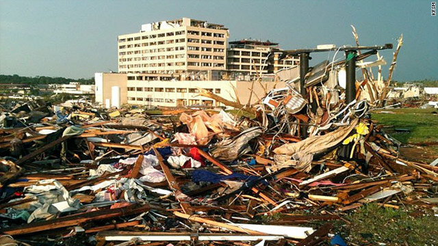 Officials say St. John's Regional Medical Center took a direct hit when a tornado hit Joplin, Missouri, on Sunday night.