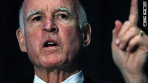 California Democratic Gov. Jerry Brown said the new budget plan contains "tough decisions."