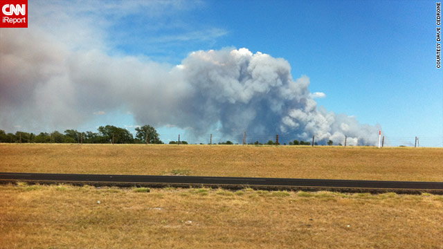July Fourth fireworks events will be rare in Texas due to dry, tinderbox conditions. Here, a fire burns recently near Hempstead.