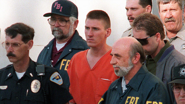 Timothy McVeigh was convicted in the 1995 Oklahoma City bombing and showed U.S. vulnerability to domestic terrorism.