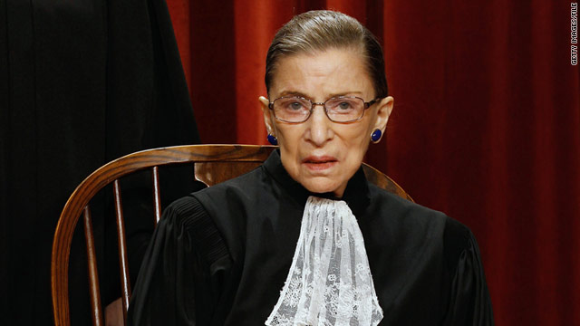 Ruth Bader Ginsburg says it's a "joy" to be one of three women on the Supreme Court.