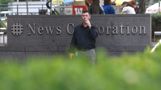 News Corporation headquarters as seen in New York on July 14