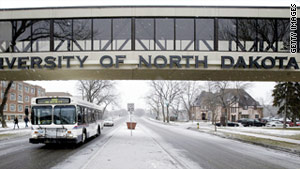 The University of North Dakota, located in Grand Forks, is the winner of seven national championships in men's ice hockey.