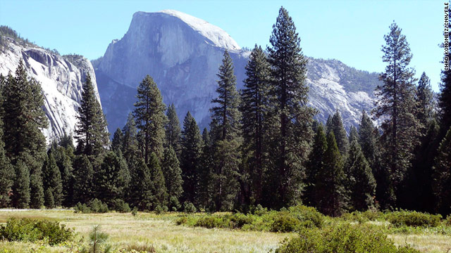 A man fell Monday off Half Dome, Yosemite National Park's renowned granite formation in the Sierra Nevada.