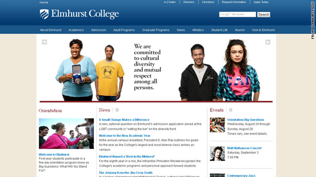 Elmhurst says the sexual orientation question helps the college advance diversity and connect students with school resources.