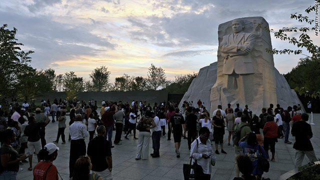 The Martin Luther King, Jr. sculpture was to be dedicated on the 48th anniversary of King's "I Have a Dream" speech.