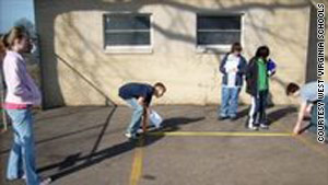 West Virginia students work on a project-based learning plan to improve a parking lot.