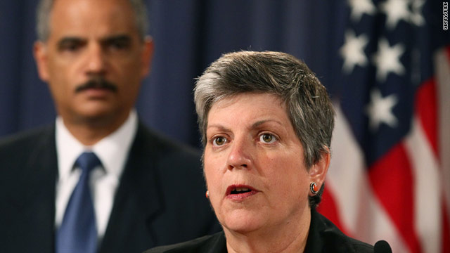 Janet Napolitano, shown August 3, said Friday that "measures are in place to detect and prevent plots against the United States."