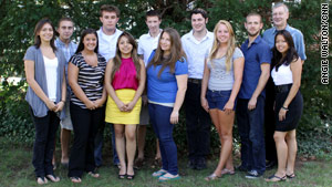 Ron Miskoff, shown with some of his students, says nobody dropped out of his  9/11 course.