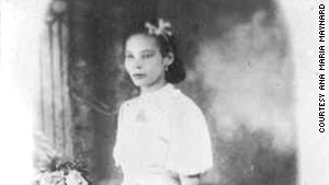 Ana María Tekina-eirú Maynard's grandmother is pictured in Puerto Rico about 1938.