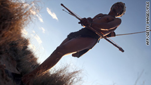 The Bushmen are traditional hunter-gatherers indigenous to arid regions of southern Africa.