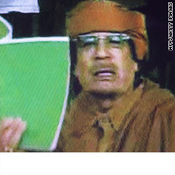 Defiant Gadhafi vows to die a martyr, threatens opponents