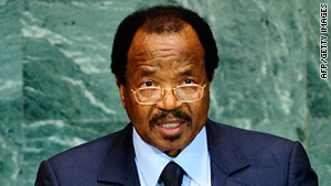 Opposition groups are planning protests Wednesday to call for the ouster of Cameroon President Paul Biya.