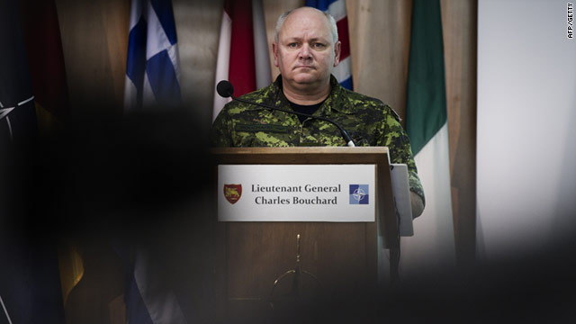 Lt. Gen. Charles Bouchard, commander of the Libyan mission, said Thursday that NATO was still enforcing the arms embargo.