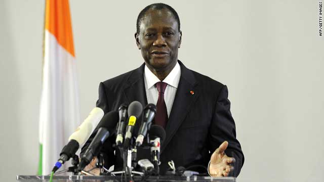 African Union officials urged Ivory Coast President Alassane Ouattara (pictured) to help promote national reconciliation.