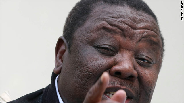 Zimbabwe Prime Minister Morgan Tsvangirai speaks during a press conference in Harare on March 2, 2011.
