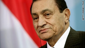 An Egyptian court fined former Egyptian President Hosni Mubarak and his top officials more than $90 million.