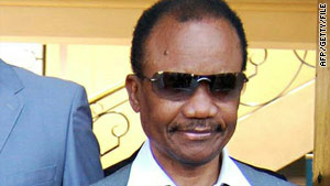 Former Zambian President Frederick Chiluba pictured in Lusaka in August 2010.