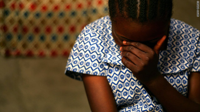 A Congolese woman tells a health worker how she was raped by three members of the military.